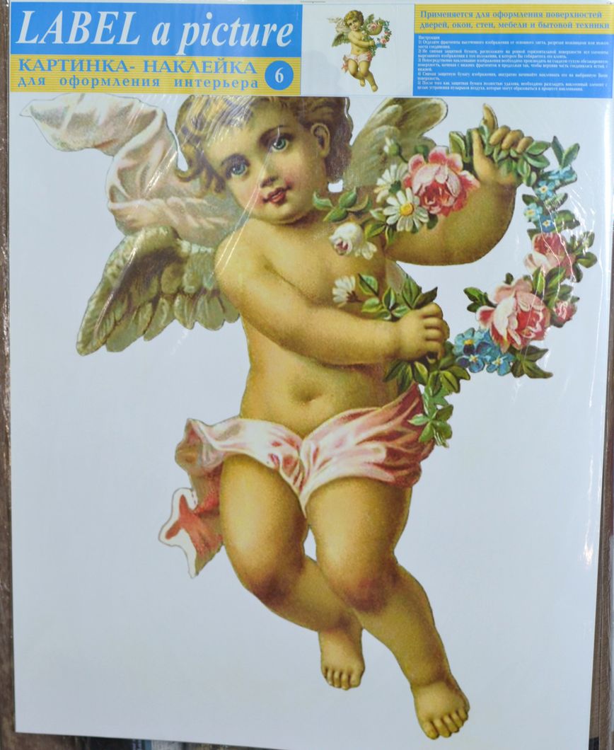 Наклейка декоративная Label №6 Ангел