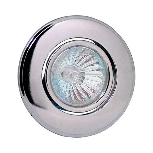 Точечный светильник матовое серебро в наборе две штуки цена за 1 шт, серый, Хром