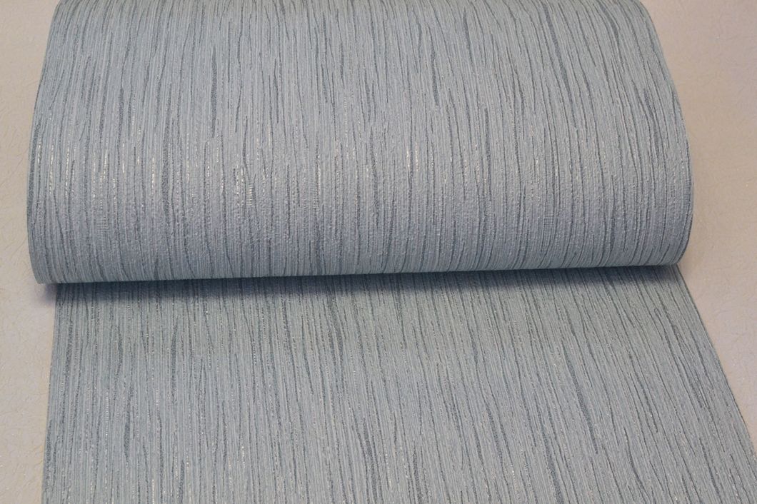 Обои дуплексные на бумажной основе Континент Кассандра серо-голубые 0,53 х 10,05м (089), Серо-голубой, Розовый