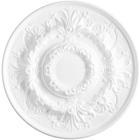 Розетка потолочная круглая диаметр 52 см, Белый, Белый
