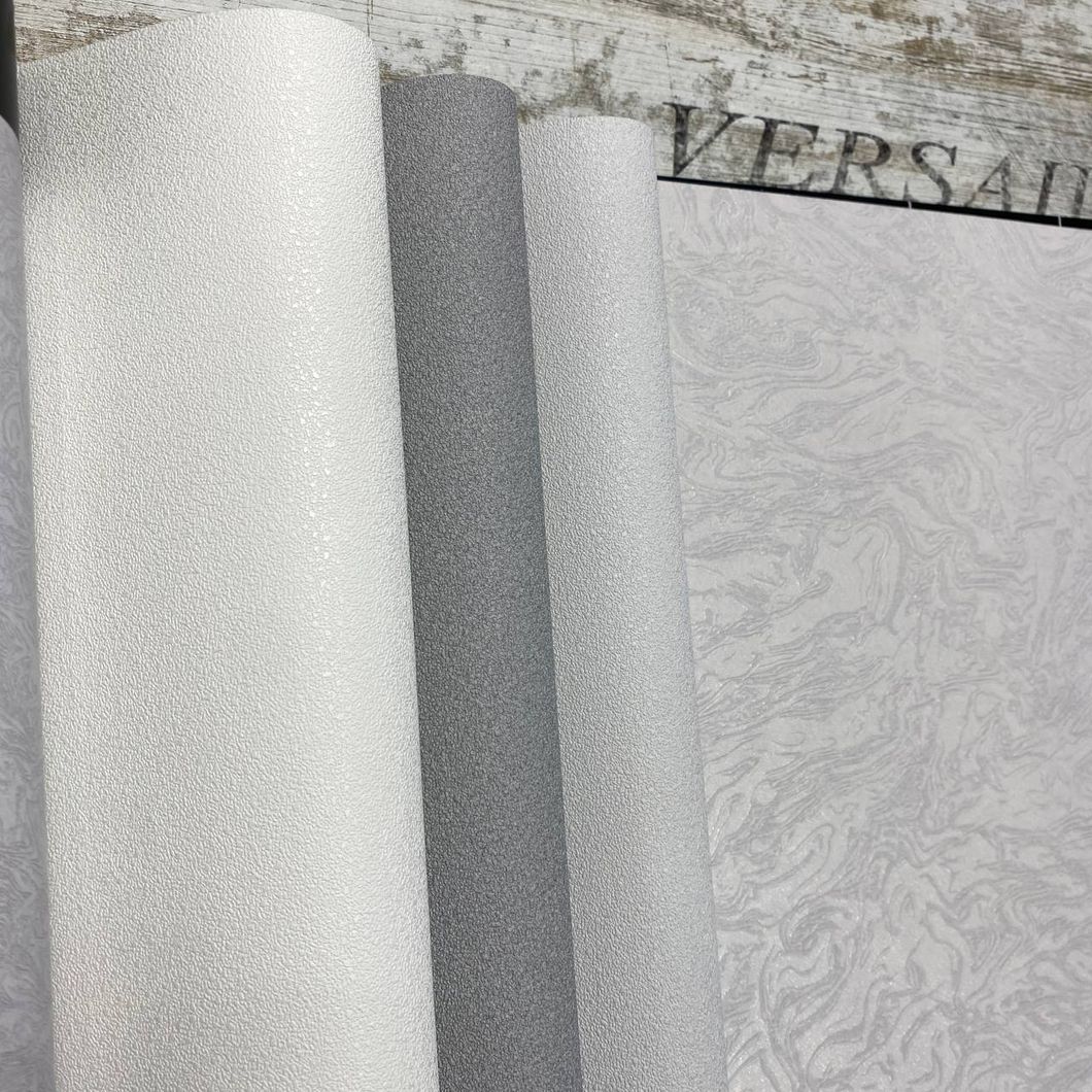 Обои виниловые на флизелиновой основе Elle Decoration (Erismann) светло-серый 1,06 х 10,05м (12163-10)