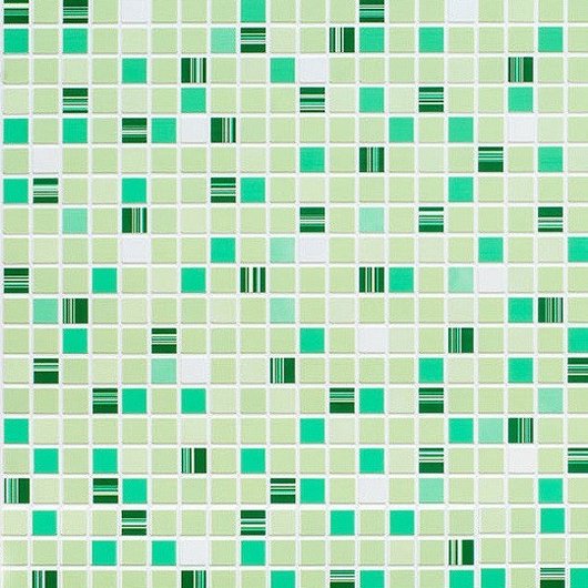 Панель стеновая декоративная пластиковая мозаика ПВХ "Зеленый Кофе" 956 мм х 480 мм, Зелёный