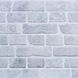 Панель стінова декоративна пластикова цегла ПВХ "Ретро сірий" 951 мм х 495 мм, серый, Сірий