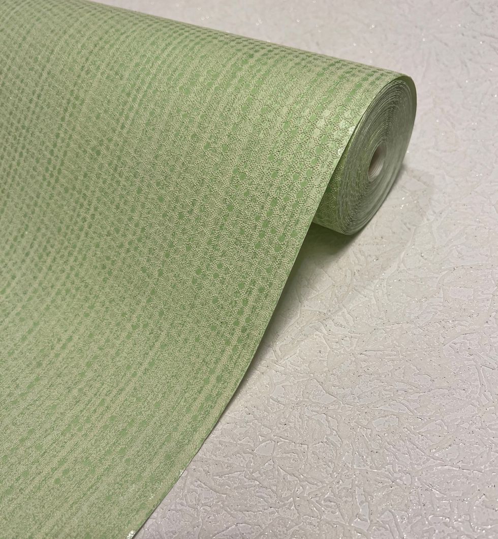 Обои акриловые на бумажной основе Слобожанские обои зелёный 0,53 х 10,05м (450-10)