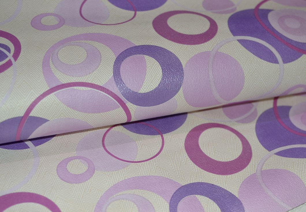 Обои бумажные Шарм Аврора фиолетовый 0,53 х 10,05м (109-06)