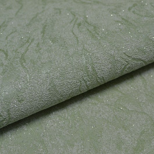 Шпалери вінілові на флізеліновій основі Слов'янські шпалери VIP Кармен 2 зелений 1,06 х 10,05м (3053-04)