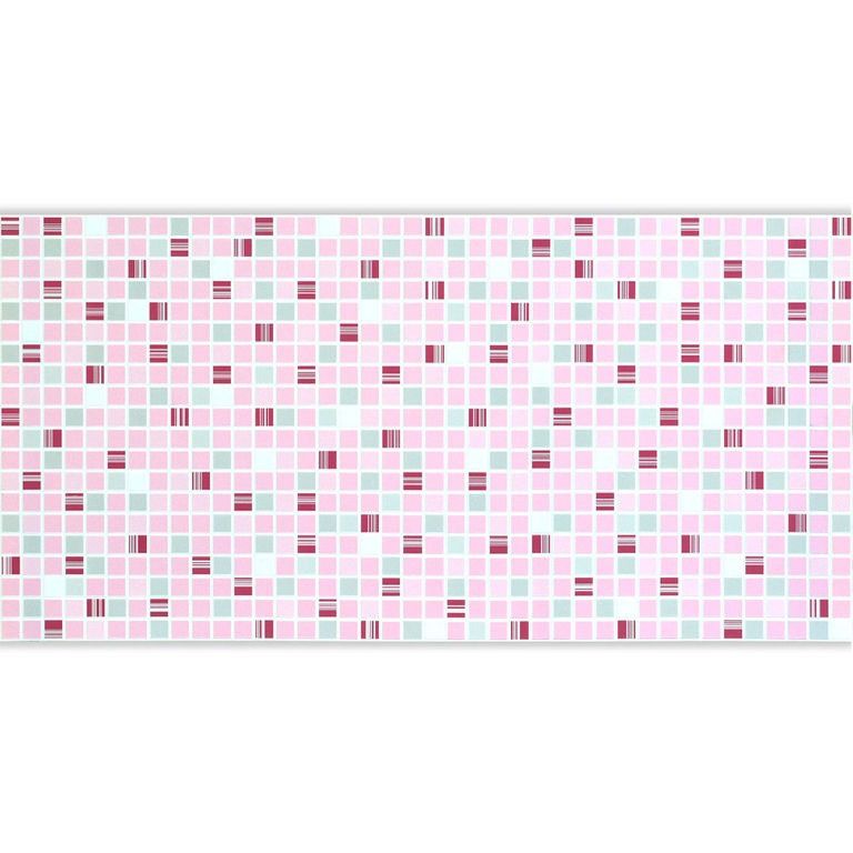 Панель стеновая декоративная пластиковая мозаика ПВХ "Кофе розовый" 956 мм х 480 мм, Розовый, Розовый