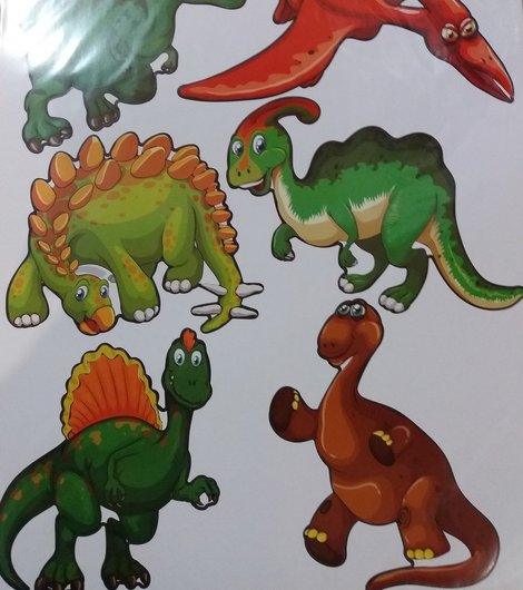 Наклейка декоративна Label №31 Динозаври
