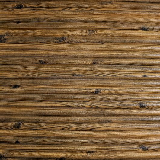 Панель стінова самоклеюча декоративна 3D бамбук дерево 700x700x8.5мм, Коричневий