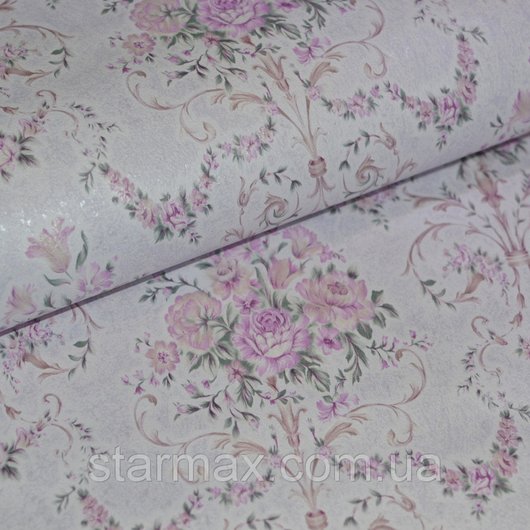 Шпалери паперові Слов'янські шпалери Colorit B27,4 Луговий рожевий 0,53 х 10,05м (8089 - 06)