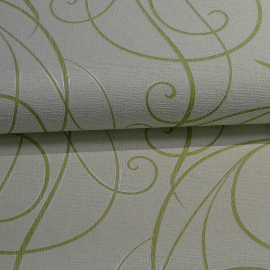 Обои акриловые на бумажной основе Слобожанские обои зелёный 0,53 х 10,05м (456-10)