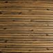 Панель стінова самоклеюча декоративна 3D бамбук дерево 700x700x8.5мм, Коричневий