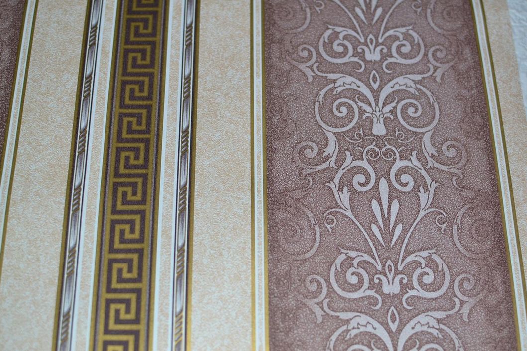 Обои бумажные Континент Версаче коричневый 0,53 х 10,05м (1280)