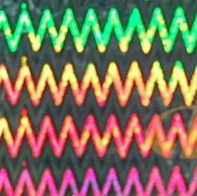 Самоклейка декоративная голограмма Hongda Зиг заг разноцветный 0,45 х 15м, Разноцветный, Разноцветный