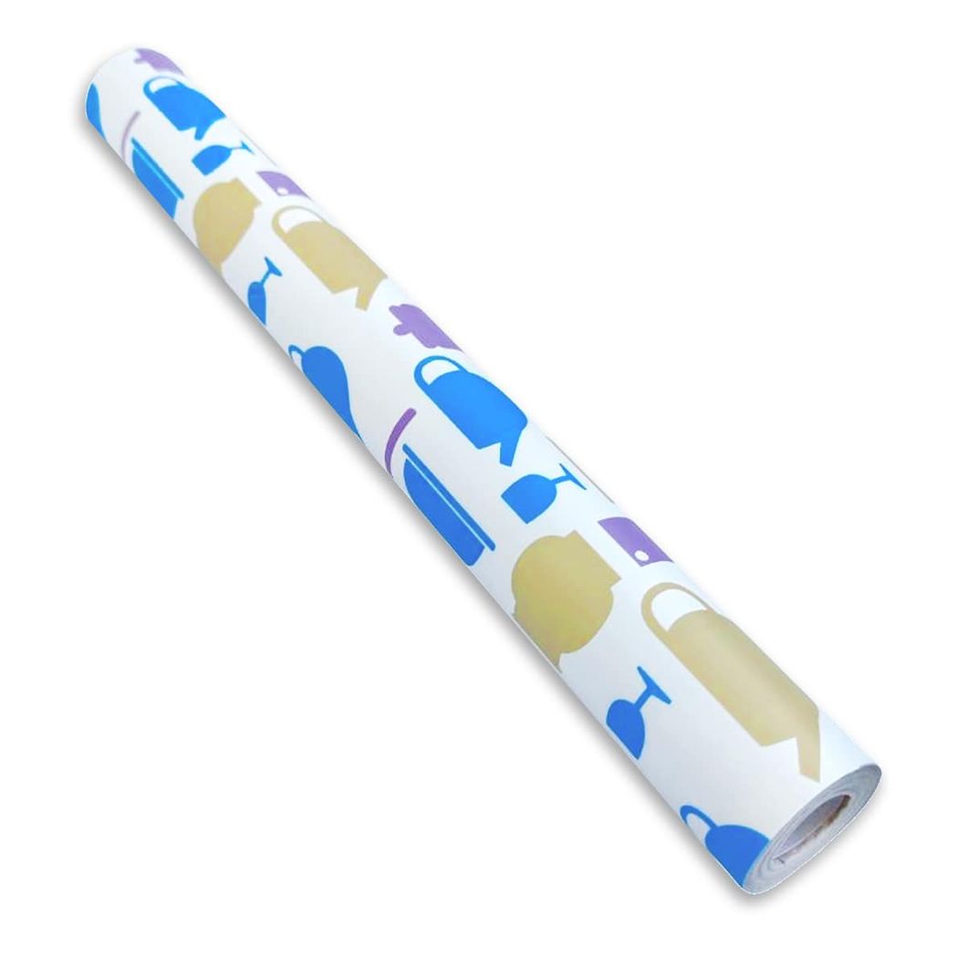 Самоклеюча декоративна плівка яскрава для кухні 0.45Х10M (MM-3162-4), Блакитний, Голубий