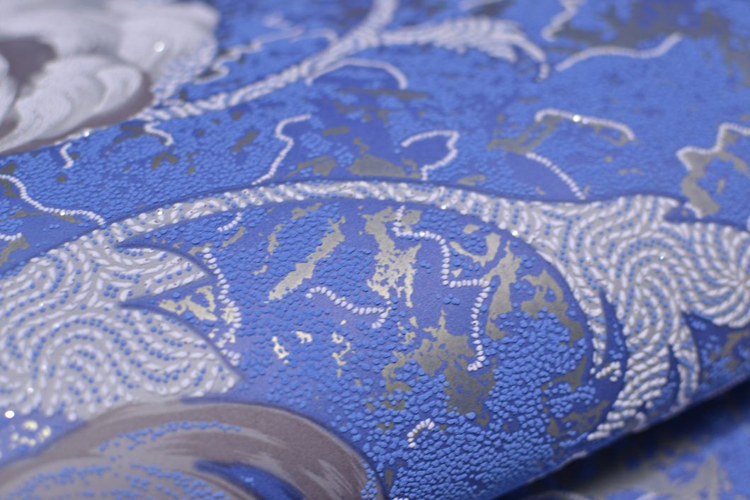 Шпалери акрилові на паперовій основі Слов'янські шпалери Женев'єва синій 0,53 х 10,05м (7044-13)