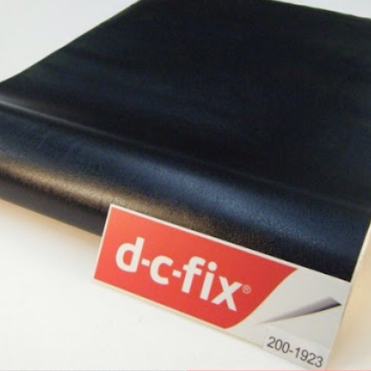 Самоклейка декоративна D-C-Fix шкіра чорний матовий 0,45 х 1м, Черный, Чорний