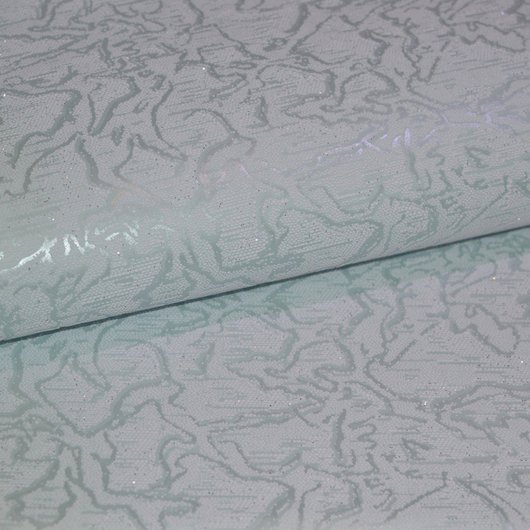 Шпалери акрилові на паперовій основі Слов'янські шпалери B77,4 Паморозь бірюзовий 0,53 х 12м (0491 - 04)