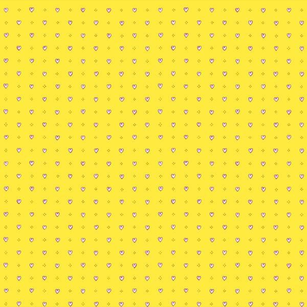 Обои бумажные VIP Континент Сердечки желтый 0,53 х 10,05м (41301)