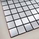 Самоклеюча алюмінієва плитка срібна мозаїка 300Х300Х3ММ (1167), Серебро, Срібло