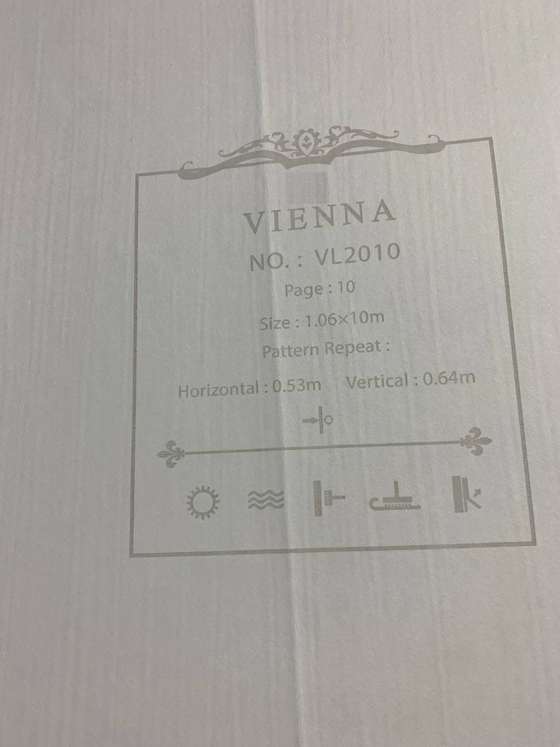 Шпалери вінілові на флізеліновій основі Vienna бронза 1,06 х 10,05м (VL2010)