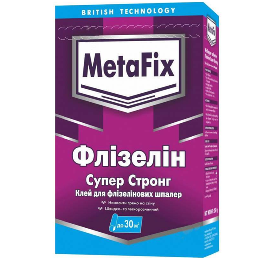 Клей для обоев флизелиновых MetaFix Флизелин Супер Стронг 0,25кг