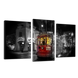 Модульна картина DK Place Червоний трамвай 3 частини 53 x 100 см (491_3)