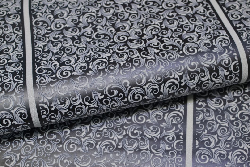 Шпалери вінілові на флізеліновій основі ArtGrand Bravo чорний 1,06 х 10,05м (86006BR90)