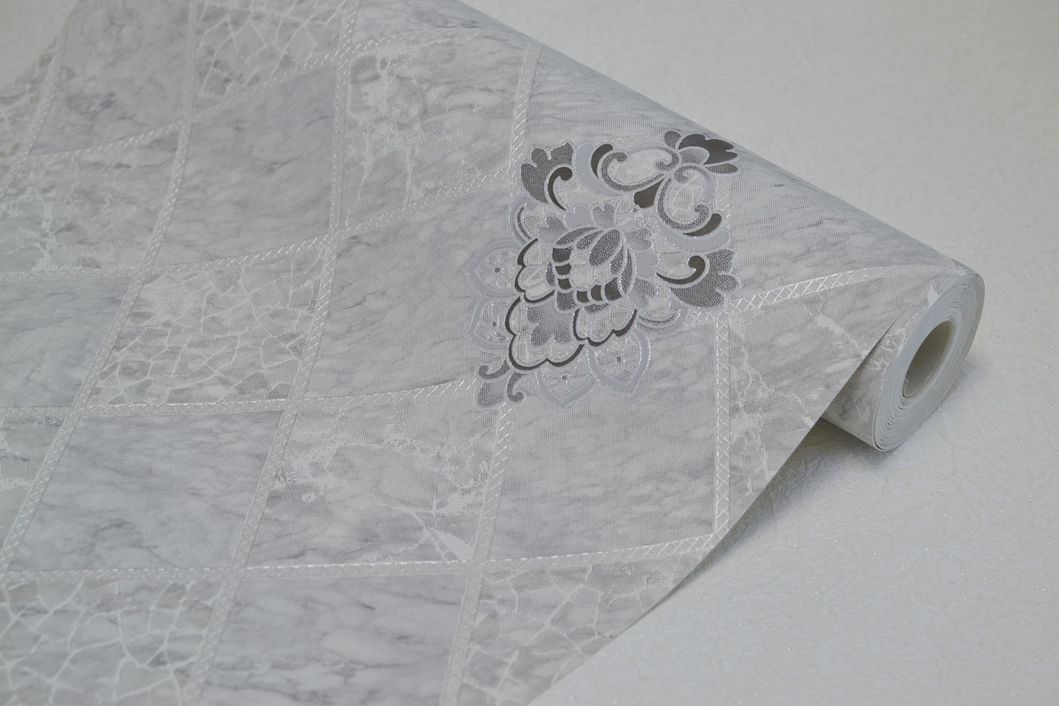 Обои виниловые на бумажной основе супер-мойка Vinil МНК Дарио серый 0,53 х 10,05м (5-1055)