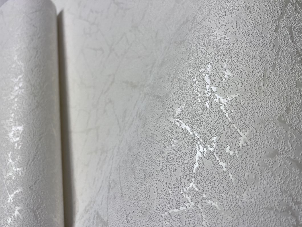 Обои акриловые на бумажной основе Слобожанские обои белые 0,53 х 10,05м (485-02)