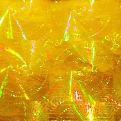 Самоклейка декоративна голограма Hongda Промені сонця золотистий 0,45 х 15м, Золотий, Золотий