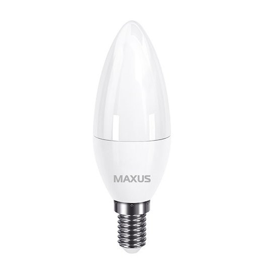 Лампа світлодіодна, MAXUS, 7W Е14, яскраве світло, 4100К