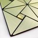 Самоклеящаяся алюминиевая плитка зеленое золото мозаика со стразами 300Х300Х3ММ (1172), Зелёный, Зелёный