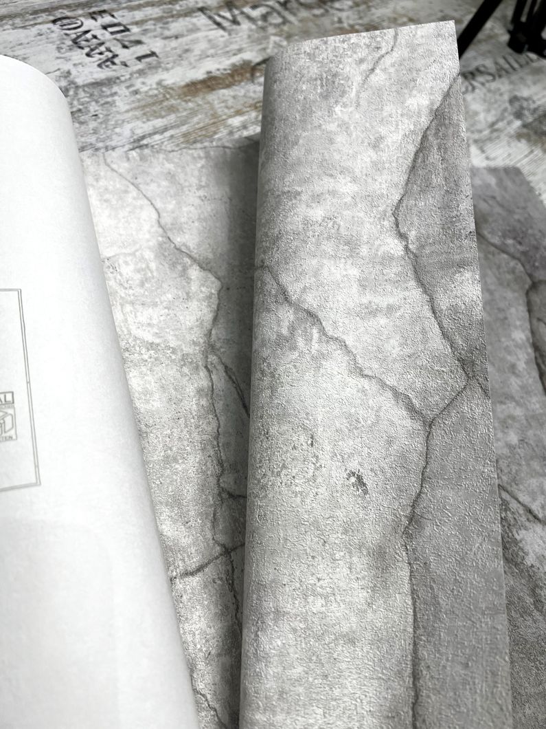 Обои виниловые на флизелиновой основе Erismann Nature Soul серый 1,06 х 10,05м (12119-31)
