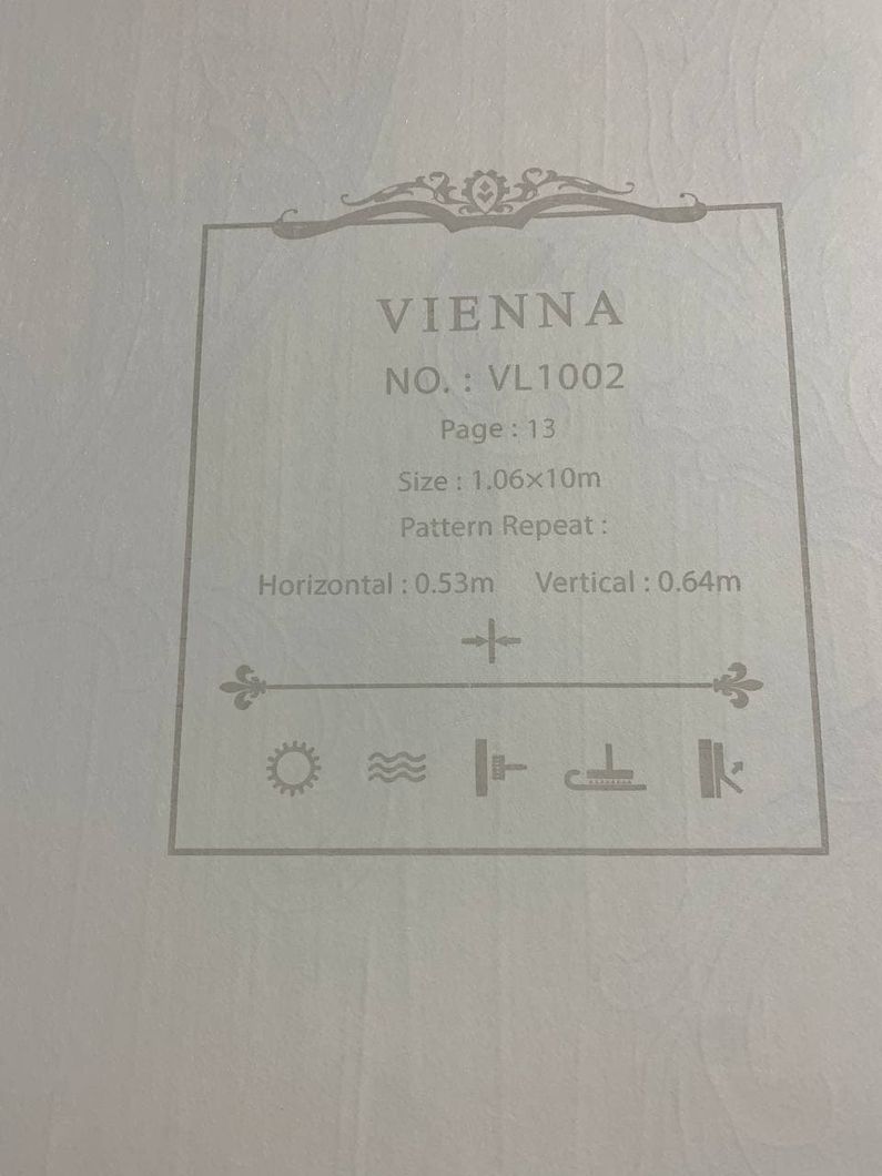 Шпалери вінілові на флізеліновій основі Vienna Золотистий 1,06 х 10,05м (VL1002)