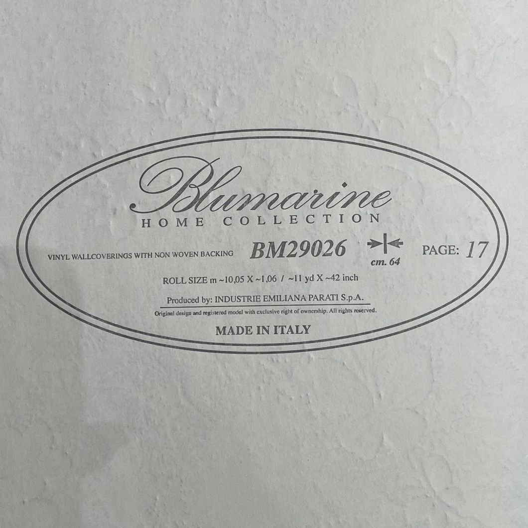 Обои виниловые на флизелиновой основе светло-серый Blumarine 5 (Emiliana Parati) 1,06 х 10,05м (29026)