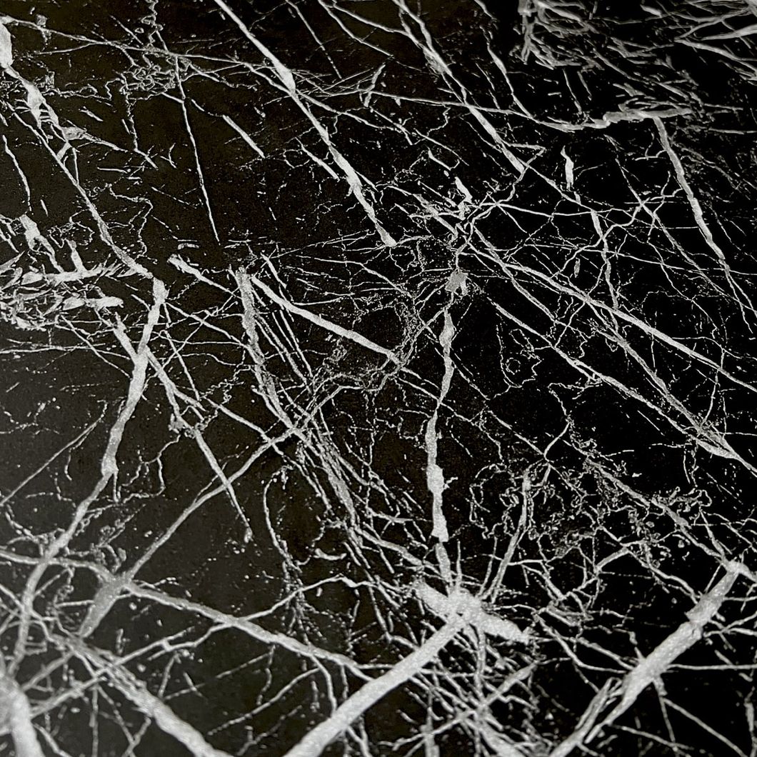 Самоклеюча декоративна плівка чорний мрамор з паутинкою 0,45Х10МХ0,07ММ (2029), Черный, Чорний