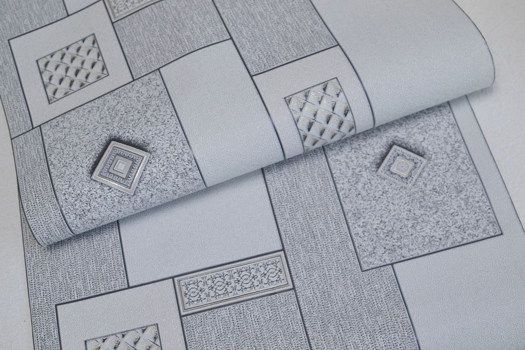 Обои виниловые на бумажной основе супер-мойка Vinil МНК Торонто серый 0,53 х 10,05м (5-1015)