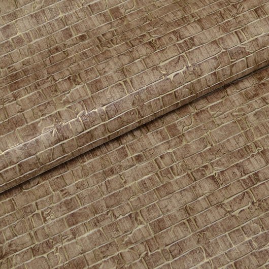 Обои виниловые на бумажной основе супер-мойка Славянские обои Expromt В49,4 Фактура коричневый 0,53 х 10,05м (5701-12)