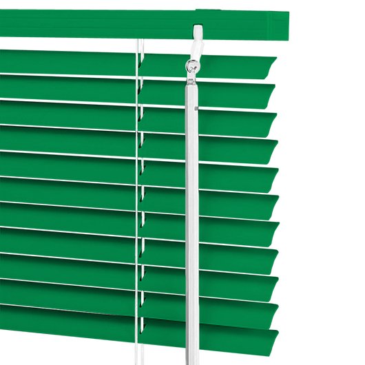 Готовые жалюзи горизонтальные алюминиевые №705 (зелёные) правая (700 х 900м х 2), Зелёный