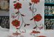 Шпалери паперові Континент Демі білий з червоними квітами 0,53 х 10,05м (1266)