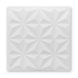 Панель стеновая самоклеющаяся декоративная 3D звезды белый 700x700x8мм, Белый