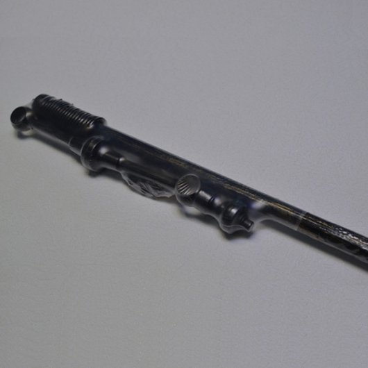 Карниз трубчатый пластиковый ЗОЛОТО ПАТИНА черный 1,6м (105680), Черный