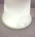Плафон для люстры, диаметр верхнего отверстия 4 см, высота 12,5 см, Белый, Белый