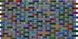 Панель стінова декоративна пластикова мозаїка ПВХ "Веселка" 924 мм х 480 мм, Разные цвета, Різні кольора