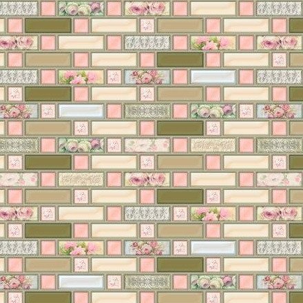 Панель стеновая декоративная пластиковая мозаика ПВХ "Прованс" 924 мм х 480 мм, Разные цвета