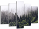 Модульна картина у вітальню/спальню для інтер'єру "Туманний ліс" 5 частин 80 x 140 см (MK50099)