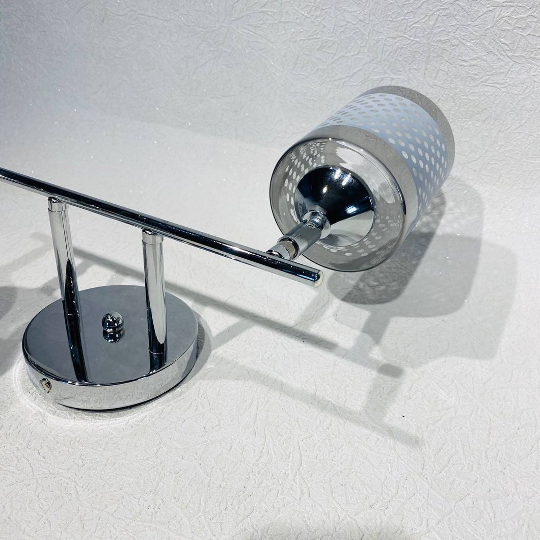 Люстра 2 лампы, в гостиную, спальню стекло в классическом стиле ХРОМ (XA1450/2), Черный, Черный