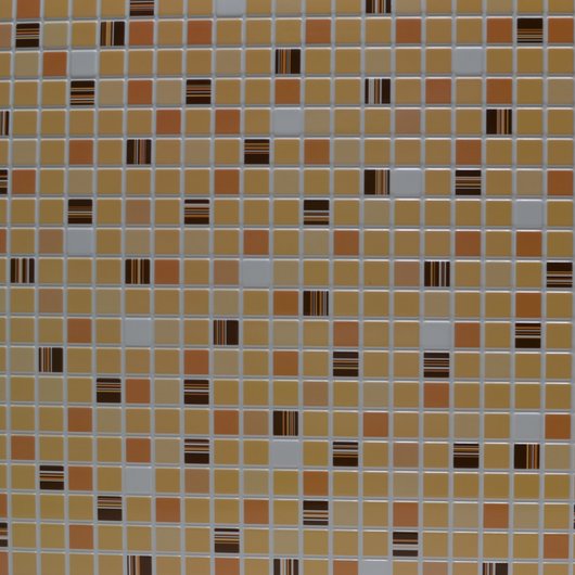 Панель стеновая декоративная пластиковая мозаика ПВХ "Коричневый Кофе" 956 мм х 480 мм, Коричневый