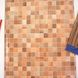 Самоклейка декоративная GEKKOFIХ квадраты коричневые полуглянец 0,45 х 15м (11703)